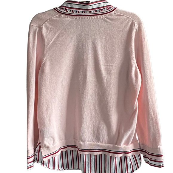 Women’s Tommy Hilfiger Large Layered Look Pink Sweater - Picture 7 of 7